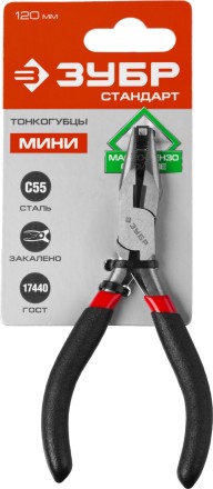 Тонкогубцы ЗУБР &quot;СТАНДАРТ&quot;, 120мм 22169-3 купить в Уфе
