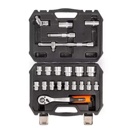 Набор автоинструмента КВТ НАИ-04/22 1/2&quot;, 22 предмета (91083) купить в Уфе