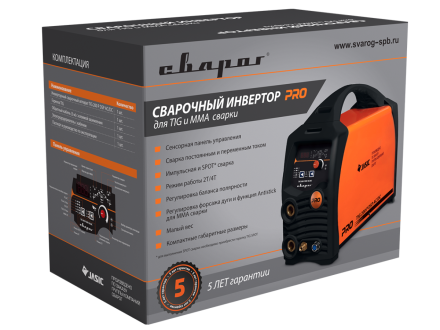 Сварочный инвертор Сварог PRO TIG 200 P DSP AC/DC (E201) купить в Уфе