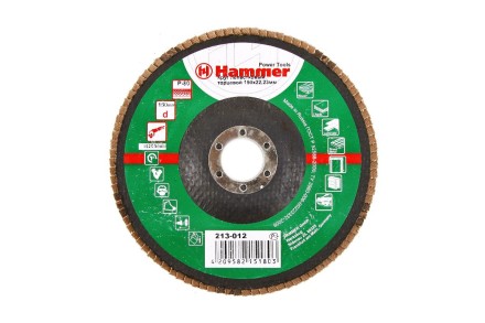 Круг Лепестковый Торцевой (КЛТ) HAMMER КЛТ 1 Ф150х22 Р80 213-012 купить в Уфе