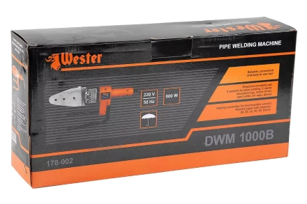 Аппарат для сварки пластиковых труб WESTER DWM 1000B купить в Уфе