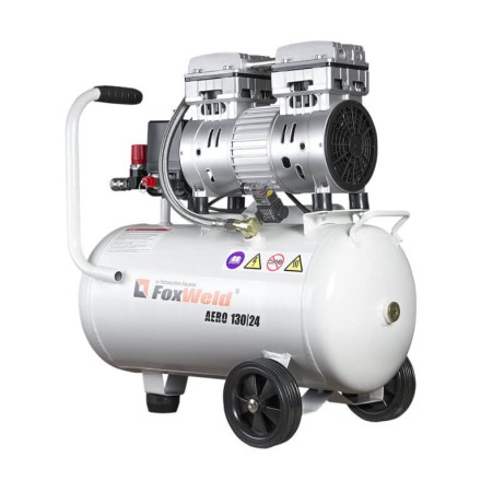 Компрессор безмасляный коаксиальный AERO 130/24 oil-free FoxWeld купить в Уфе