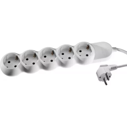 Удлинитель ЗУБР &quot;МАСТЕР&quot; электрический, ПВС сечение 1кв мм, заземл, 5 гнезд, макс мощн 3500Вт, 5м 55058-5 купить в Уфе