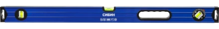 Уровень СИБИН коробчатый усиленный, утолщенный профиль, 2 фрезерованные поверхности, 3 противоударных ампулы (1 поворотная на 360 град), с ручками, 34609-080 купить в Уфе