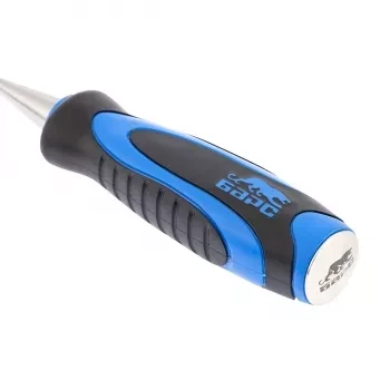 Долото-стамеска,плоская,14мм, двухкомпонентная рукоятка,металлический затыльник БАРС 24639 купить в Уфе