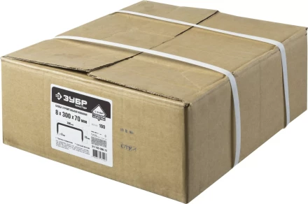 Скоба строительная кованая ЗУБР &quot;МАСТЕР&quot;, 8х300х70 мм, 100 шт 311165-300-70 купить в Уфе