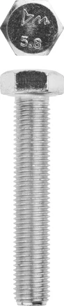 Болт ЗУБР "МАСТЕР" с шестигранной головкой, ГОСТ 7798-70, класс прочности 5.8, оцинкованный, M16x90мм, 5кг 303080-16-090 купить в Уфе
