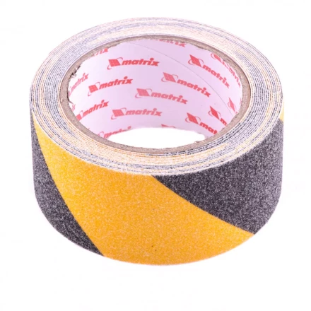 Лента клейкая противоскользящая черно-желтая 50 мм x 5 м Matrix 88718 купить в Уфе