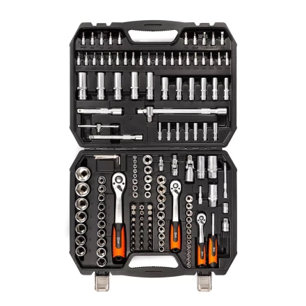 Набор автоинструмента КВТ НАИ-09/150 1/2&quot;, 1/4&quot;, 3/8&quot;, 150 предметов (92315) купить в Уфе