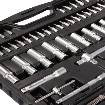 Набор автоинструмента КВТ НАИ-09/150 1/2&quot;, 1/4&quot;, 3/8&quot;, 150 предметов (92315) купить в Уфе