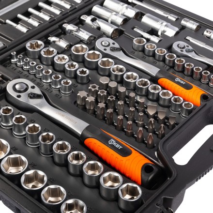 Набор автоинструмента КВТ НАИ-09/150 1/2&quot;, 1/4&quot;, 3/8&quot;, 150 предметов (92315) купить в Уфе