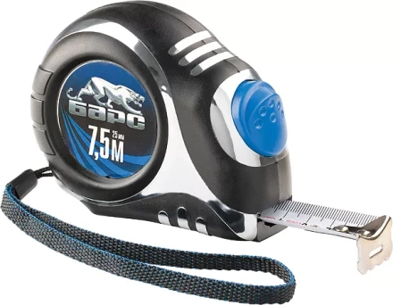 Рулетка Платинум 3 м * 16 утолщенное полотно автоматическая фиксация  БАРС 32511 купить в Уфе