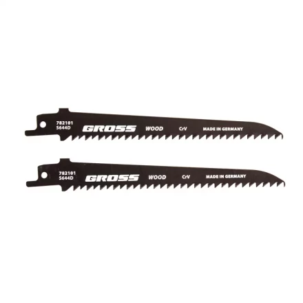 Полотна по дереву для сабельной пилы 4011 - S644D 130 x 42 мм фигурный рез 2 шт Gross 782101 купить в Уфе