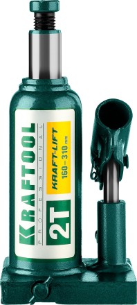 Домкрат гидравлический бутылочный &quot;Kraft-Lift&quot;, сварной, 2т, 160-310мм, KRAFTOOL 43462-2 43462-2_z01 купить в Уфе