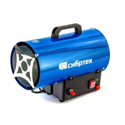 Газовая тепловая пушка СТГ-10, 10 кВт, 300 м3/ч, пропан-бутан Сибртех 96451 купить в Уфе