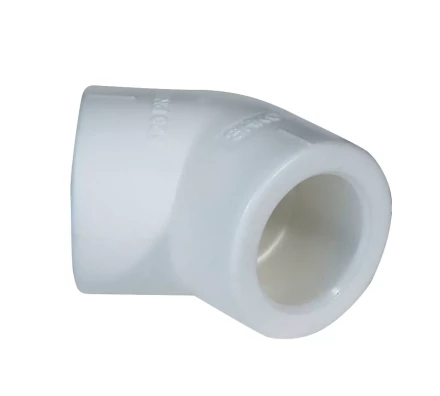 Уголок PP-R 45° 40мм белый (10/180) 45353 купить в Уфе