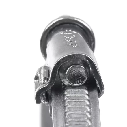 ЗУБР Х-9Н, 30 - 48 мм, накатная лента 9 мм, цинк, 50 шт, червячный хомут (37807-48) купить в Уфе