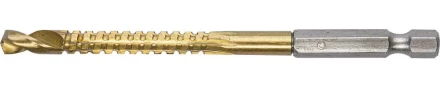 ЗУБР. Сверло фрезеровальное по дереву и тонкому листовому металлу, шестигранный хвостовик 1/4", 6х90мм 29966-06 купить в Уфе