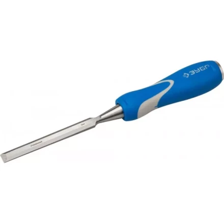 Стамеска ЗУБР &quot;ЭКСПЕРТ&quot; с ударопрочной двухкомпонетной ручкой и стальным затыльником для ударных работ, 12мм 18097-12 купить в Уфе