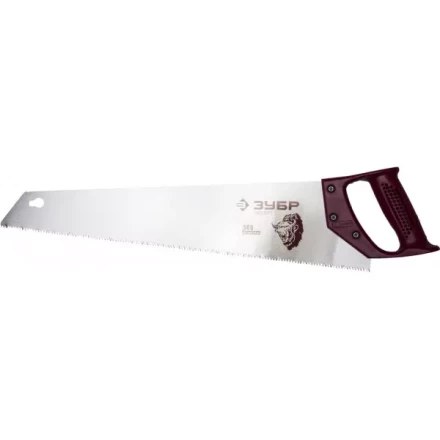 Ножовка ЗУБР "ЭКСПЕРТ" по дереву, прямой закаленный зуб, пластмассовая ручка, шаг зуба 3,5мм, 500мм 15071-50 купить в Уфе