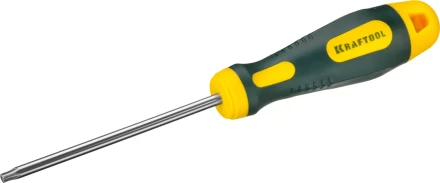 Отвертка KRAFTOOL, Cr-Mo-V сталь, двухкомпонентная противоскользящая рукоятка, TORX Hole, №25x100мм 250077-25-100 купить в Уфе
