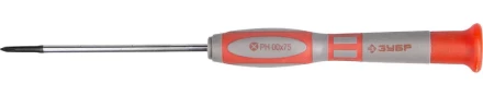Отвертка ЗУБР &quot;МАСТЕР&quot; для точных работ, Cr-V, PH №00х75мм 25632-00-075 купить в Уфе