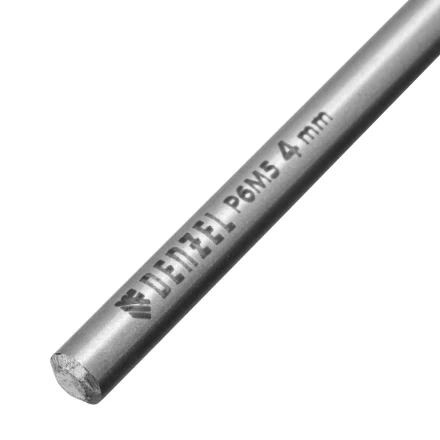 Сверло спиральное по металлу 4 х 119 мм, Р6М5, Golden Tip, удлиненное Denzel 718250 купить в Уфе