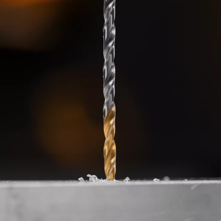 Сверло спиральное по металлу 4 х 119 мм, Р6М5, Golden Tip, удлиненное Denzel 718250 купить в Уфе