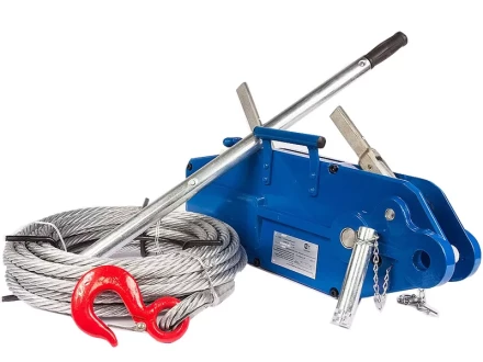Лебедка рычажная тросовая TOR МТМ 800 0,8 т L=20м (стальной корпус) 1002530 купить в Уфе