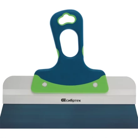 Шпатель фасадный, колоризованная пружинная сталь 65Г, 250 мм, 2-компонентная ручка  СИБРТЕХ 85553 купить в Уфе