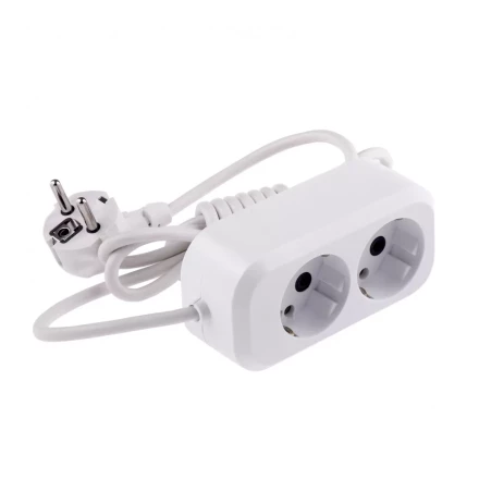 Удлинитель бытовой серия УХз-10-202 с заземлением 2 м 2 розетки 10 A Denzel 95960 купить в Уфе