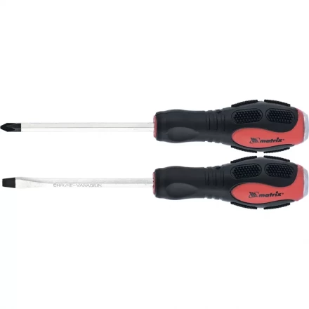 Набор ударных отверток 2шт PH2x100 SL6x100 CrV Matrix 19121 купить в Уфе