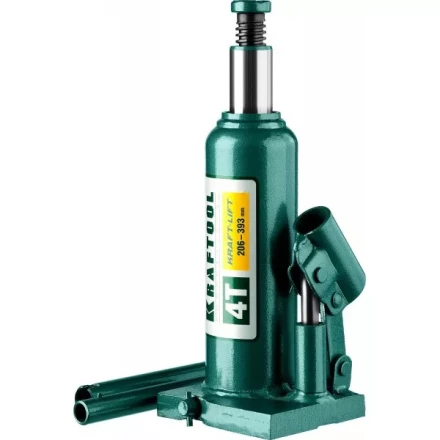 Домкрат гидравлический бутылочный &quot;Kraft-Lift&quot;, сварной, 4т, 206-393мм, KRAFTOOL 43462-4 43462-4_z01 купить в Уфе