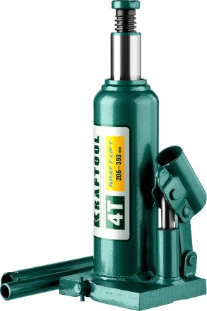 Домкрат гидравлический бутылочный &quot;Kraft-Lift&quot;, сварной, 4т, 206-393мм, KRAFTOOL 43462-4 43462-4_z01 купить в Уфе