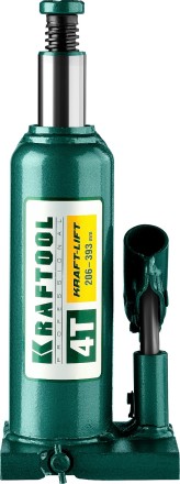 Домкрат гидравлический бутылочный &quot;Kraft-Lift&quot;, сварной, 4т, 206-393мм, KRAFTOOL 43462-4 43462-4_z01 купить в Уфе