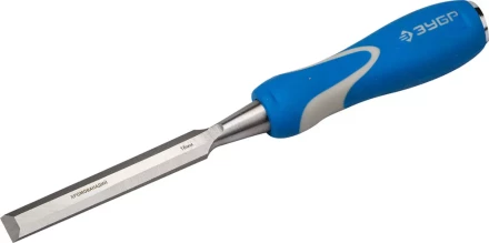 Стамеска ЗУБР &quot;ЭКСПЕРТ&quot; с ударопрочной двухкомпонетной ручкой и стальным затыльником для ударных работ, 16мм 18097-16 купить в Уфе