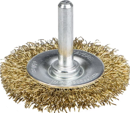 STAYER &quot;PROFESSIONAL&quot;. Щетка дисковая для дрели, витая латунированная стальная проволока 0,3мм, 50мм 35114-050_z01 купить в Уфе