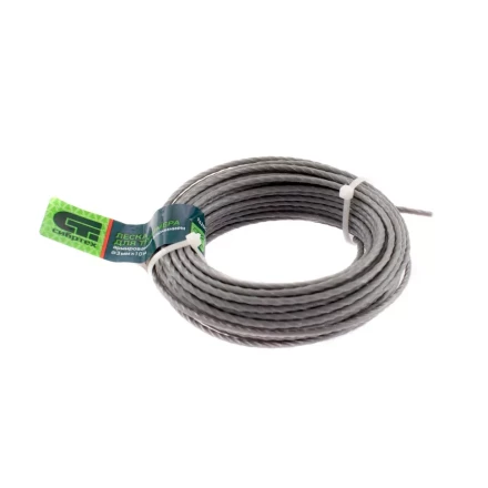 Леска для триммера квадратная витая, армированная алюминием, 3.0 мм х 10 м, Россия Сибртех 962005 купить в Уфе