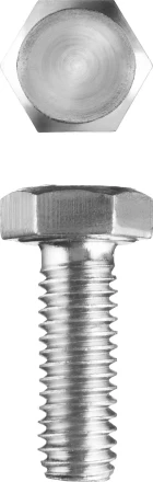 Болт ЗУБР &quot;МАСТЕР&quot; с шестигранной головкой, ГОСТ 7798-70, класс прочности 5.8, оцинкованный, M20x60мм, 5кг 303080-20-060 купить в Уфе