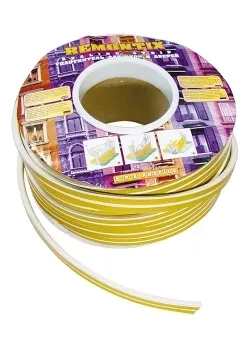 Уплотнитель белый СИБРТЕХ 150 м профиль &quot;E&quot; 93864 купить в Уфе