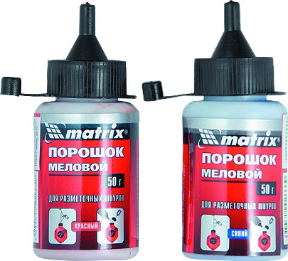 Порошок меловой красный 115 г для разметочных шнуров  MATRIX 84858 купить в Уфе