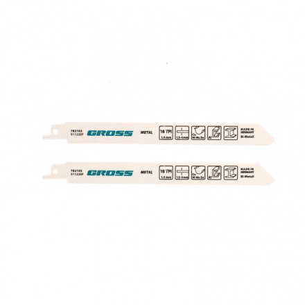 Полотна по металлу для сабельной пилы 4402 - S1122EF 180 x 14 мм 2 шт Gross 782103 купить в Уфе