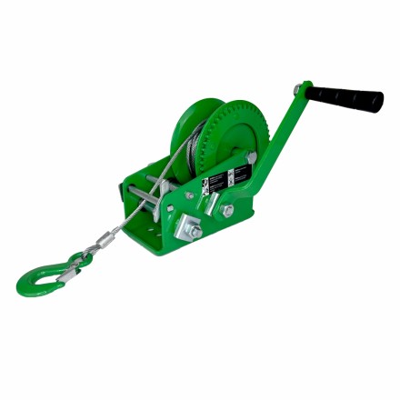 Лебедка ручная барабанная HITCH HW 1350 1350 кг канат 10 м (SZ073170) купить в Уфе