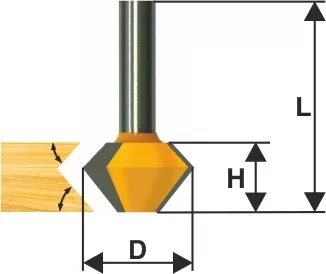 Фреза кром конусная ф381х222мм 45° хв 12мм 10641 купить в Уфе