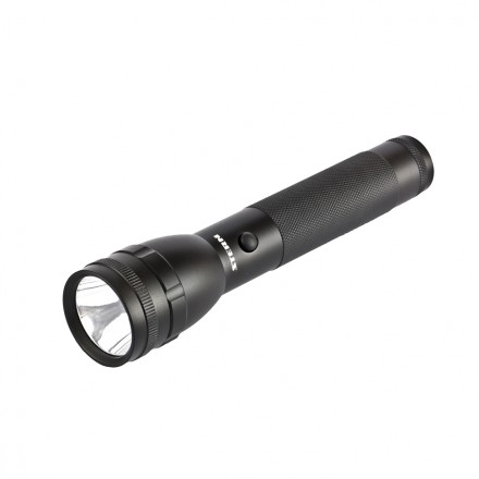 Фонарь профессиональный CREE Т6 LED 600 Лм 300 м 3 ч 100-50-5%-стробоскоп СоС 6АА Stern 90580 купить в Уфе