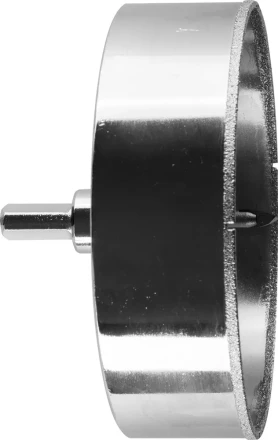 Коронка ЗУБР алмазная в сборе по кафелю, керамике с центрирующим сверлом и имбусовым ключом, зерно 60, 120мм 29850-120 купить в Уфе