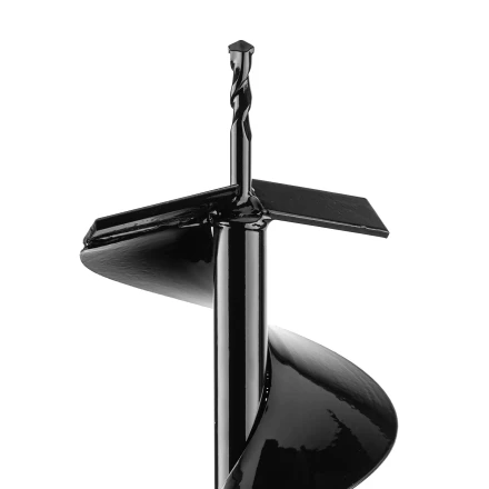 Шнек для грунта E-150, диаметр 150 мм, длина 800 мм,соединение 20 мм, несъемный нож Denzel 56023 купить в Уфе