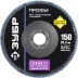 Круг шлифовальный ЗУБР &quot;ПРОФИ&quot; лепестковый торцевой, тип КЛТ 1, зерно-электрокорунд циркон, тип КЛТ 1, P60, 150х22,2мм 36596-150-60 купить в Уфе