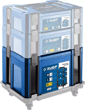 ЗУБР МОДУЛЬ-25, 440 х 310 х 250 мм, (17), размер XL, пластиковый ящик для инструментов, Профессионал (38165-25) купить в Уфе