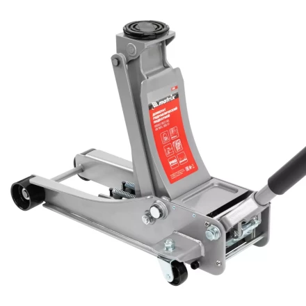 Домкрат гидравлический подкатной профессиональный, быстрый подъем, 3,5т Low Profile, Quick Lift, 100-535 мм, проф Matrix 51050 купить в Уфе